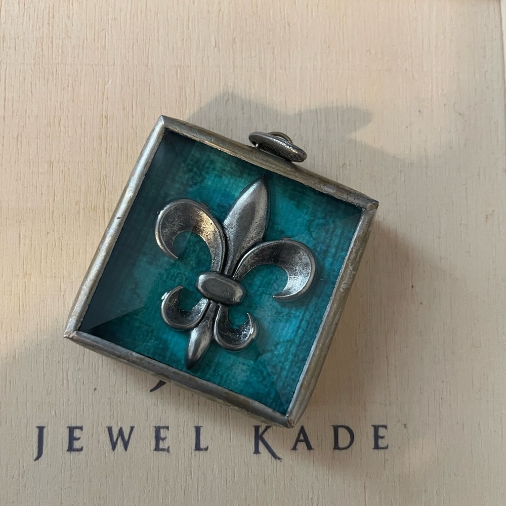 Jewel Kade necklace charm double sided large